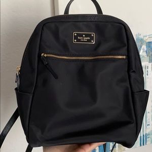 Kate Spade Nylon Purse Backpack Black Like New